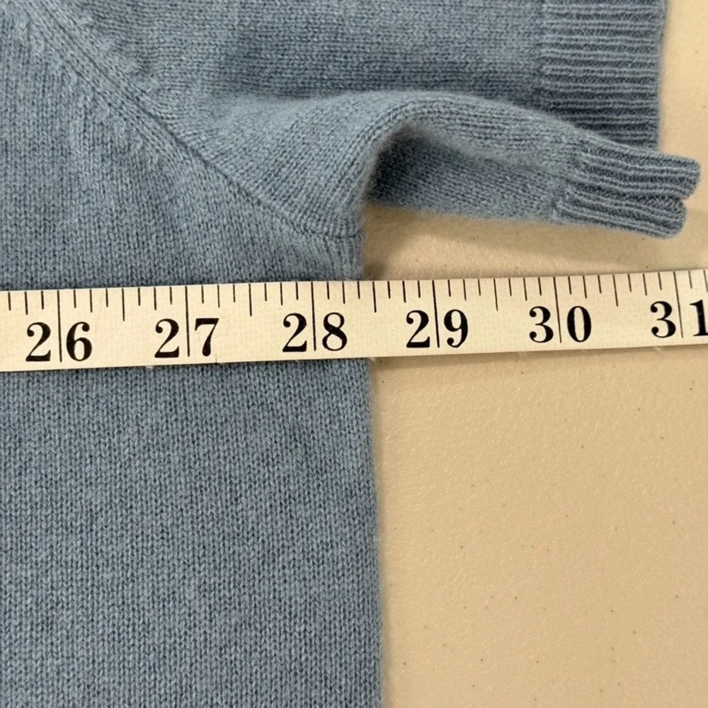 The Commons Johnny 100% Cashmere Collared Polo Sweater Short Sleeve Quiet Luxury - Picture 8 of 8